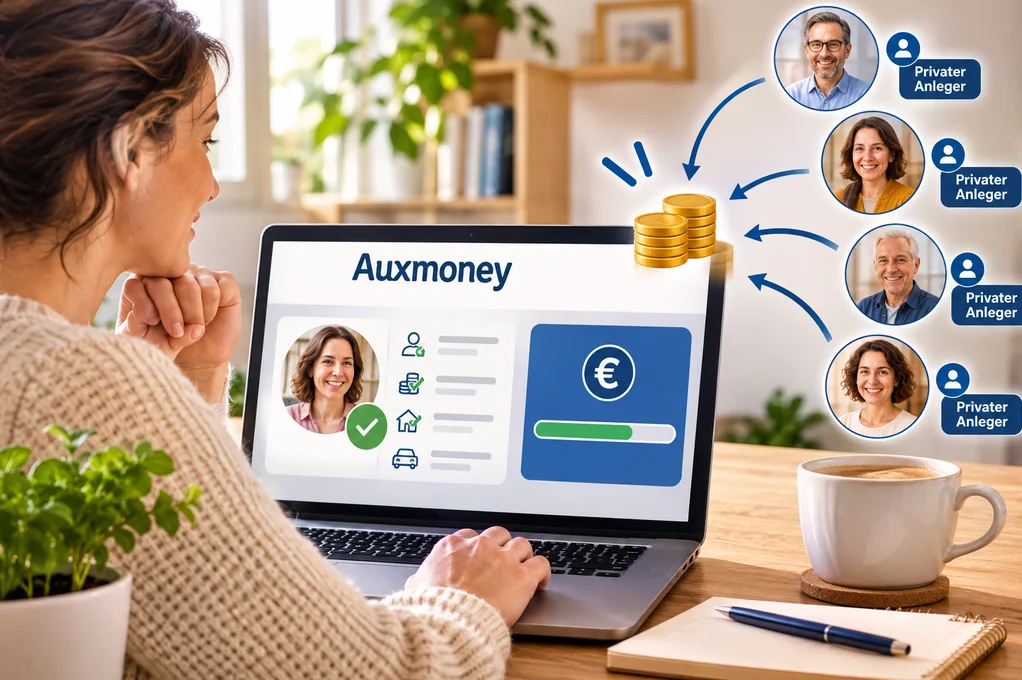 Kreditvergleich Anbieter: Auxmoney als Kreditmarktplatz mit privaten Anlegern